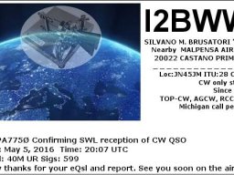 Qsl cw