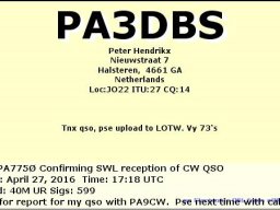 Qsl cw